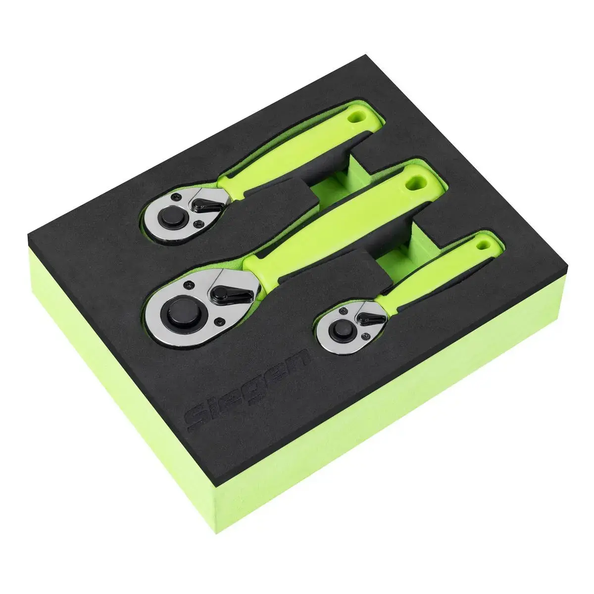 Siegen By Sealey Stubby Ratchet Wrench Set 3Pc 1