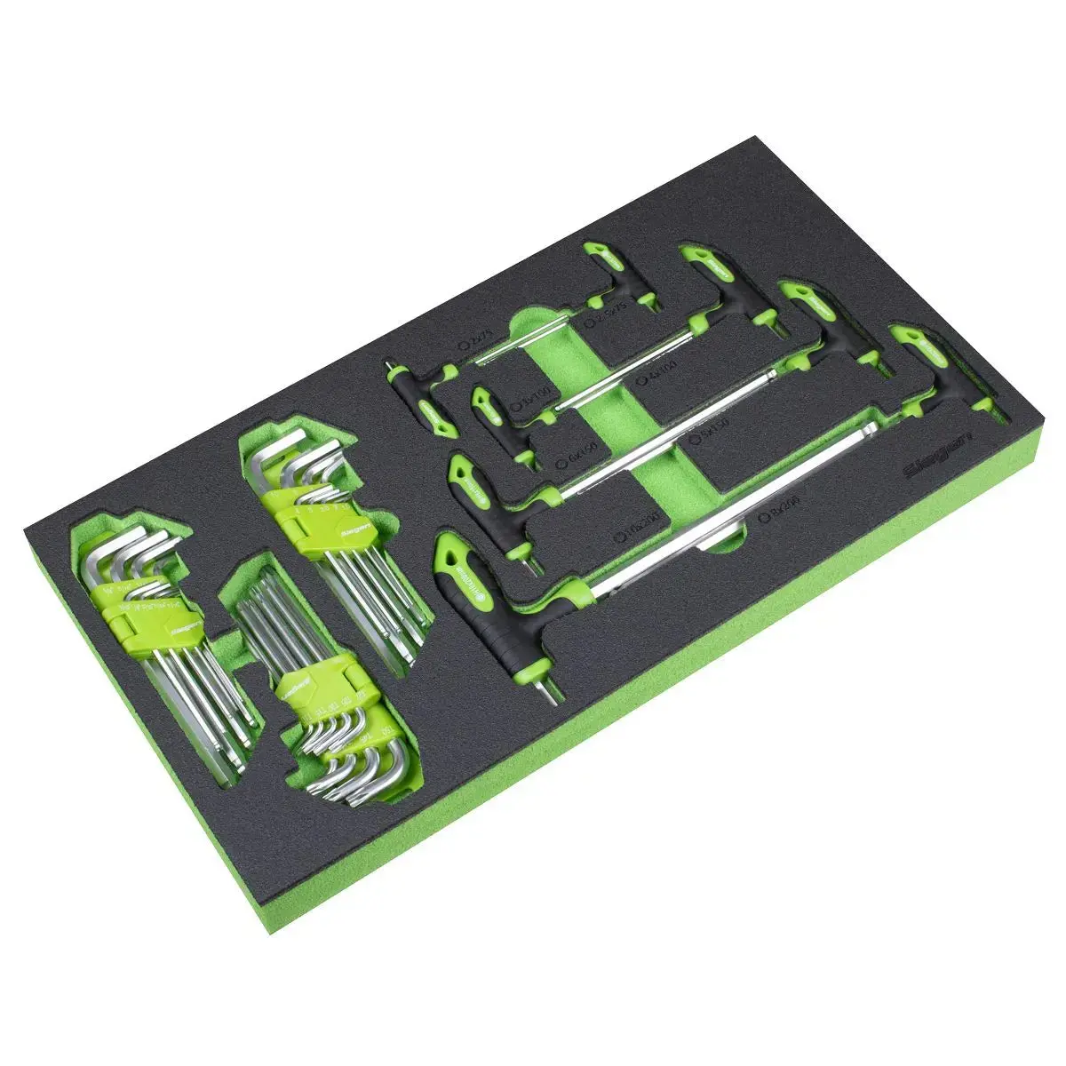 Siegen By Sealey T-Handle & Standard Hex/Trx-Star* Key Set With Tool Tray 1