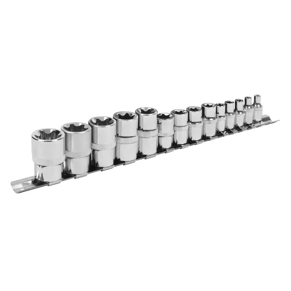 Siegen By Sealey Trx-Star* Socket Set 14Pc 1/4", 3/8" & 1/2"Sq Drive E4-E24 1