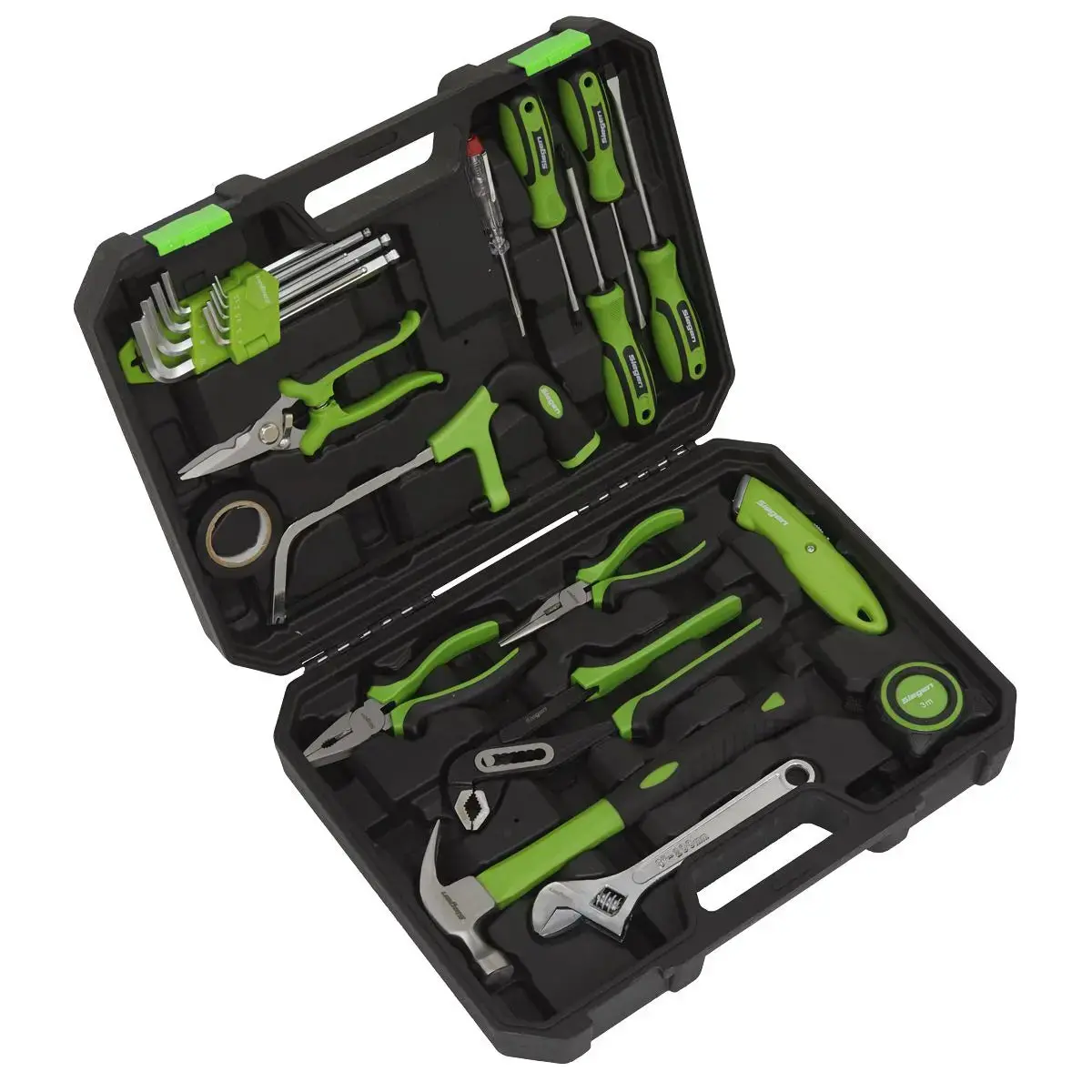 Siegen By Sealey Tool Kit 24 Piece Hammer Hacksaw Pliers Hex Keys Screwdrivers 1