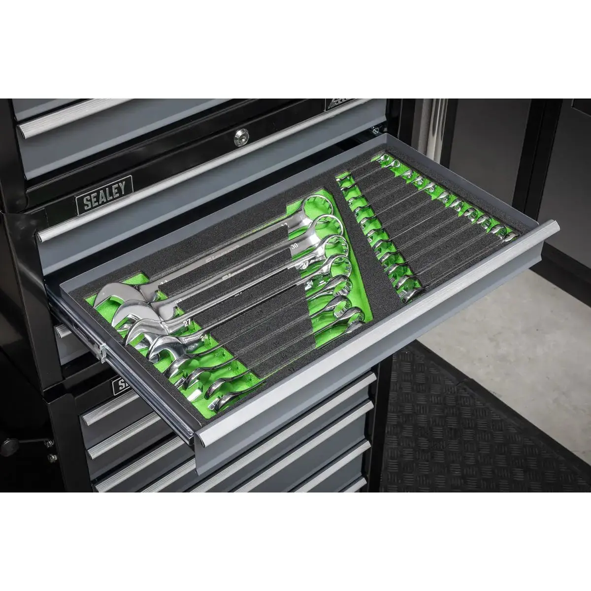 Siegen By Sealey Tool Tray With Combination Spanner Set 19Pc - Metric 2
