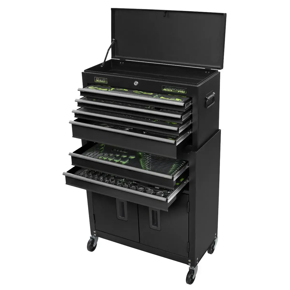 Siegen By Sealey Topchest & Rollcab Combination 6 Drawer With 247Pc Tool Kit 1
