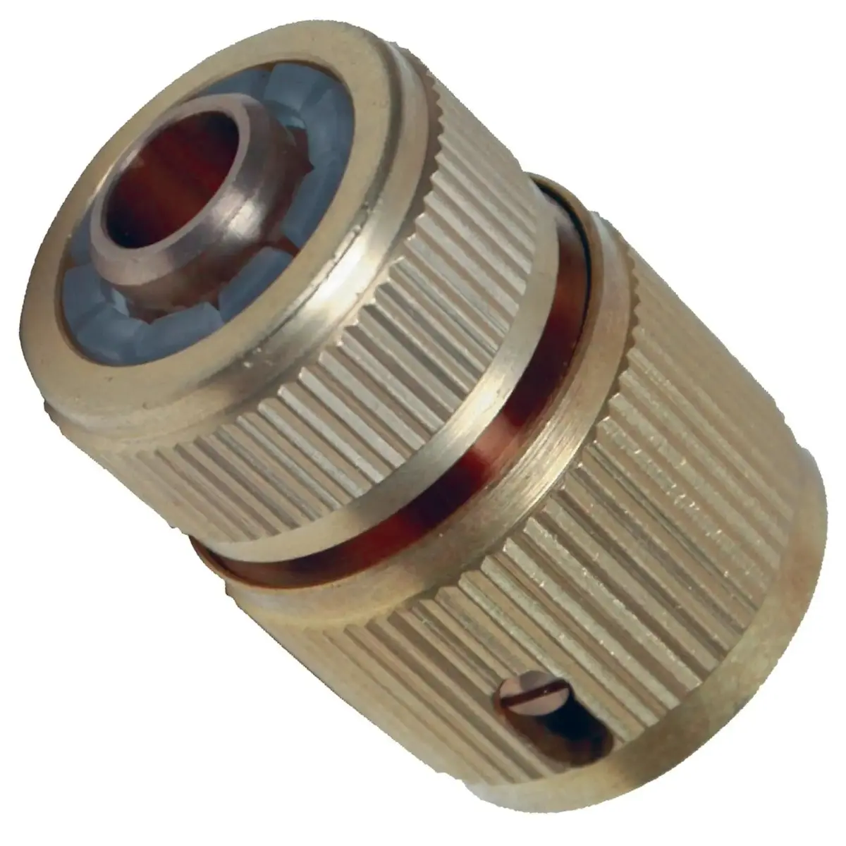 Silverline 1/2" Auto Stop Brass Quick Garden Hose Connector Female 1