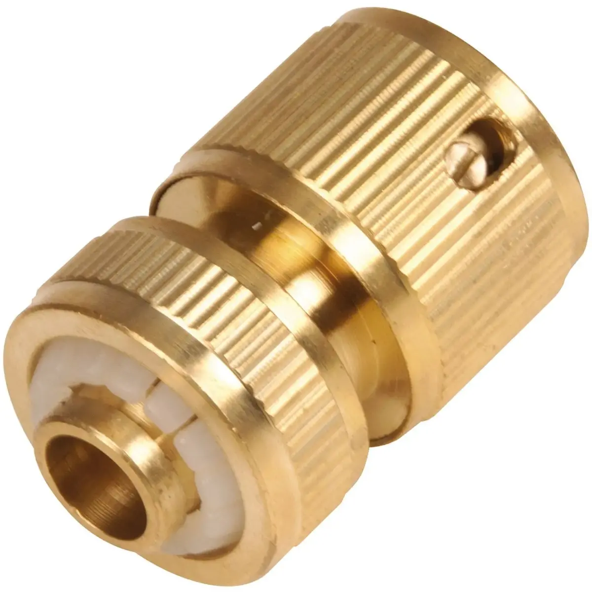 Silverline 1/2" Brass Quick Hose Connector Water Gardening Irrigation Tap 1