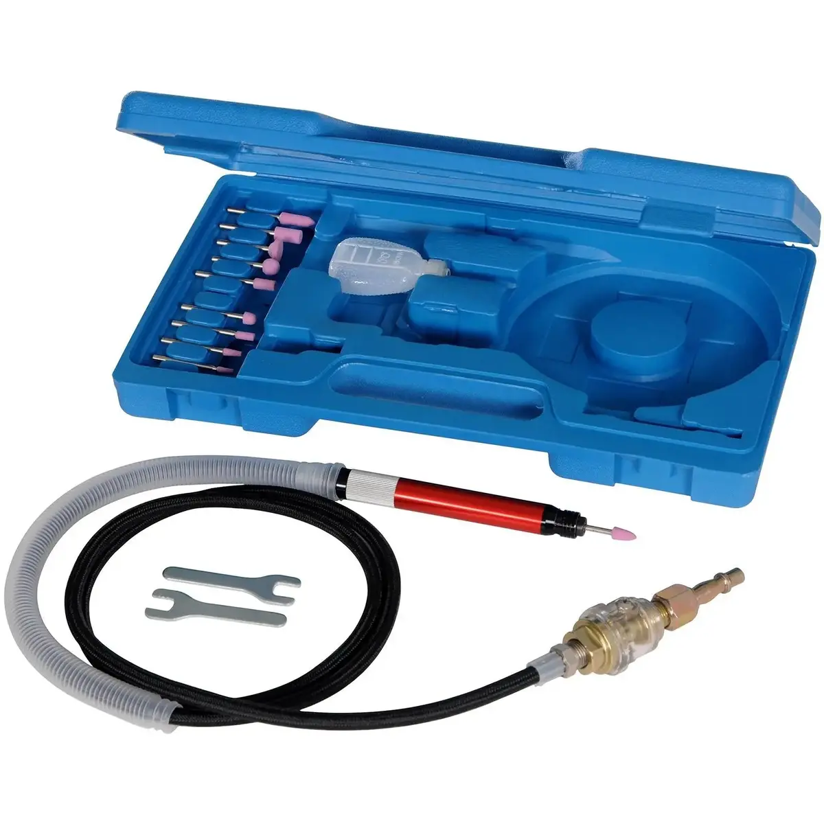 Silverline 1.5M Air Micro Grinder Kit High Speed Heads Oiler Precise 1
