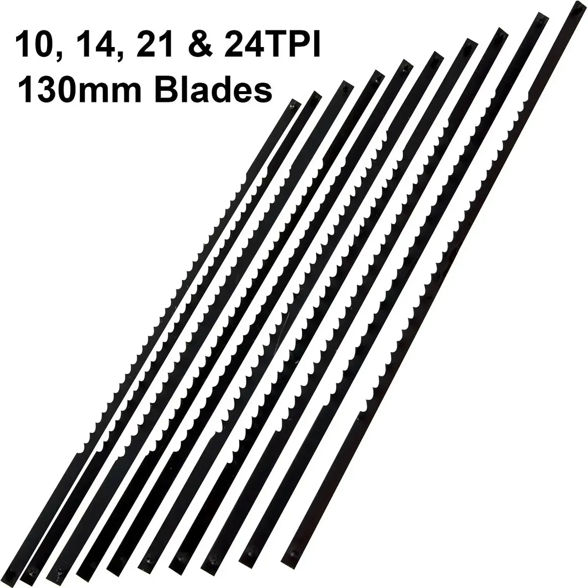 Silverline 10 Pack 130Mm Scroll Saw Blades 1