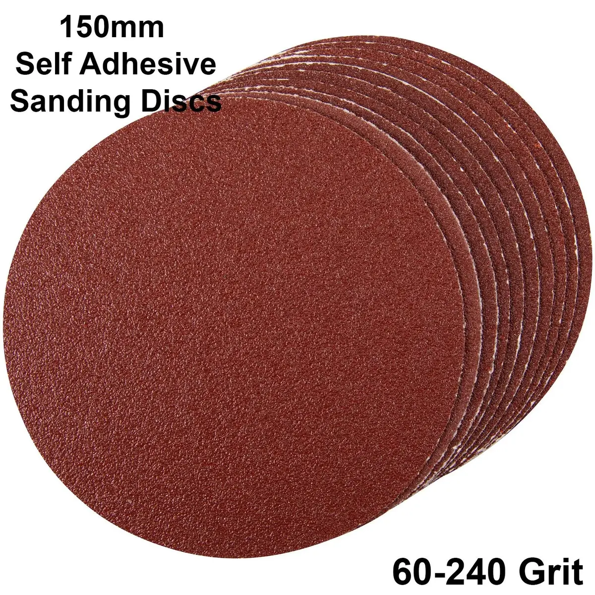 Silverline 10 Piece 150Mm Self Adhesive Sanding Discs 1
