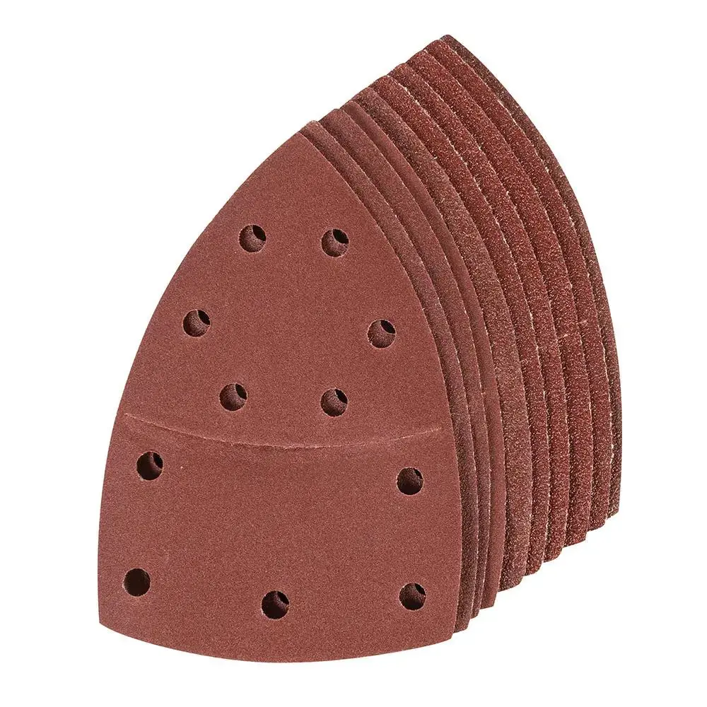 Silverline 10 Piece Assorted Grit Hook & Loop Multi-Sander Sheets 102 X 62Mm, 93Mm 1
