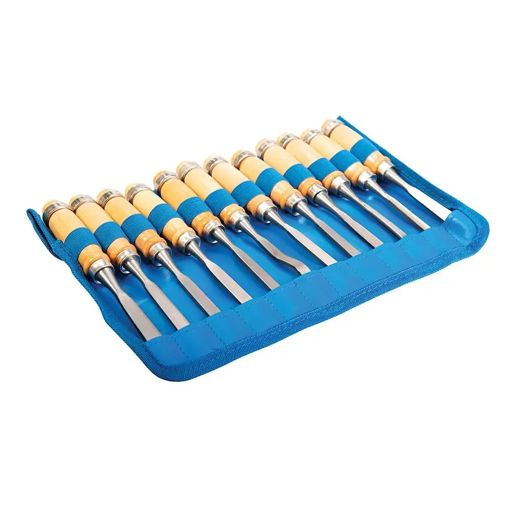 Silverline 12 Piece 200Mm Precision Wood Carving Chisels Woodwork 1