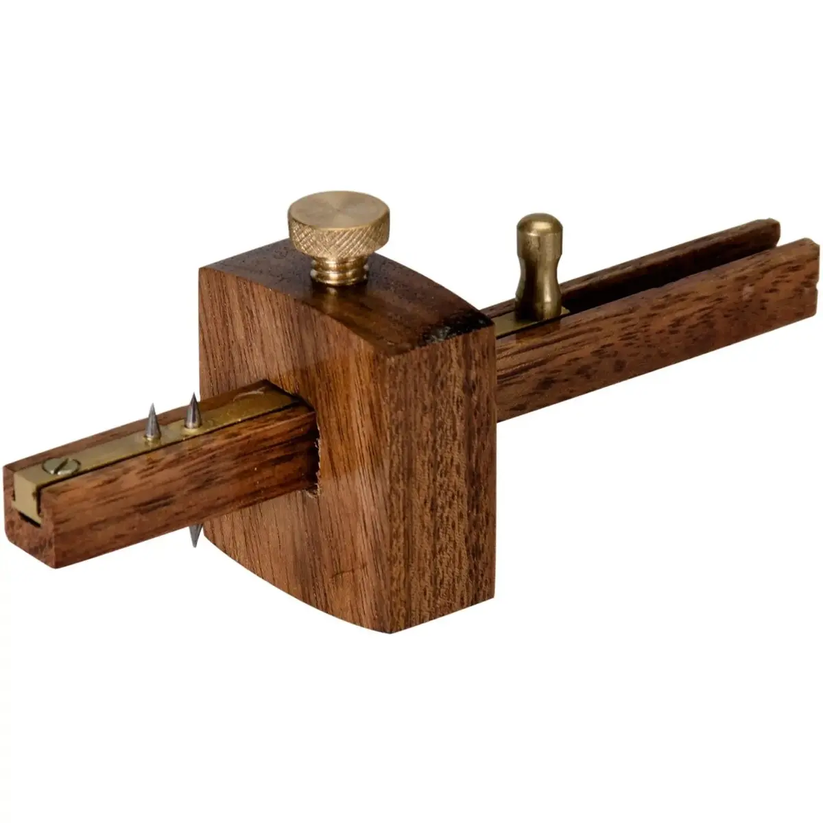 Silverline 130Mm Mini Mortice Gauge Woodwork Carpentry Marking Brass Spurs 1
