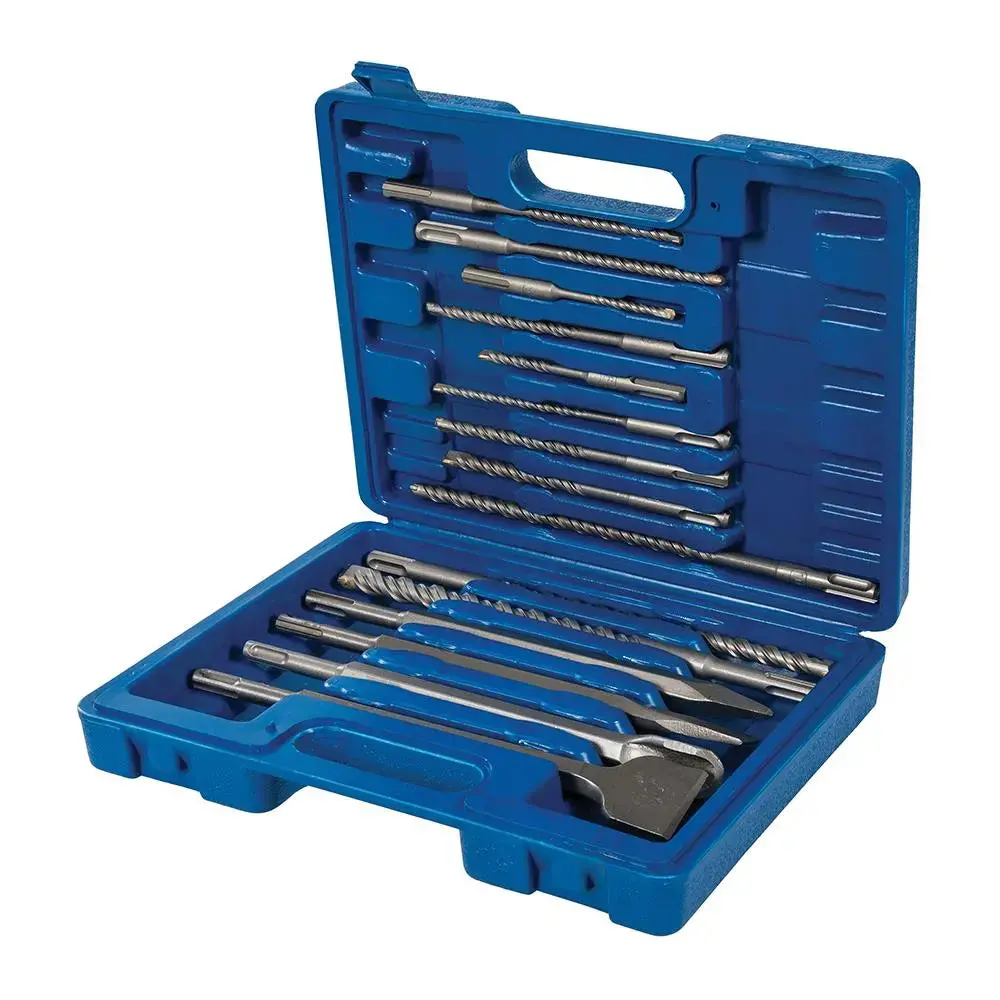 Silverline 15 Piece Sds+ Masonry Drill & Steel Set Chisel Bit Set Steel 5.5Mm-16Mm 1