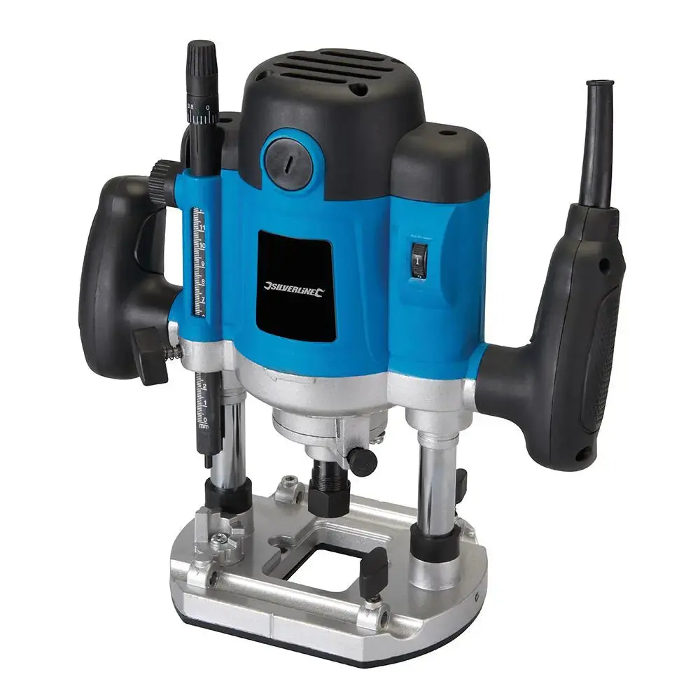 Silverline 1500W Plunge Router 1/2" 264895 1