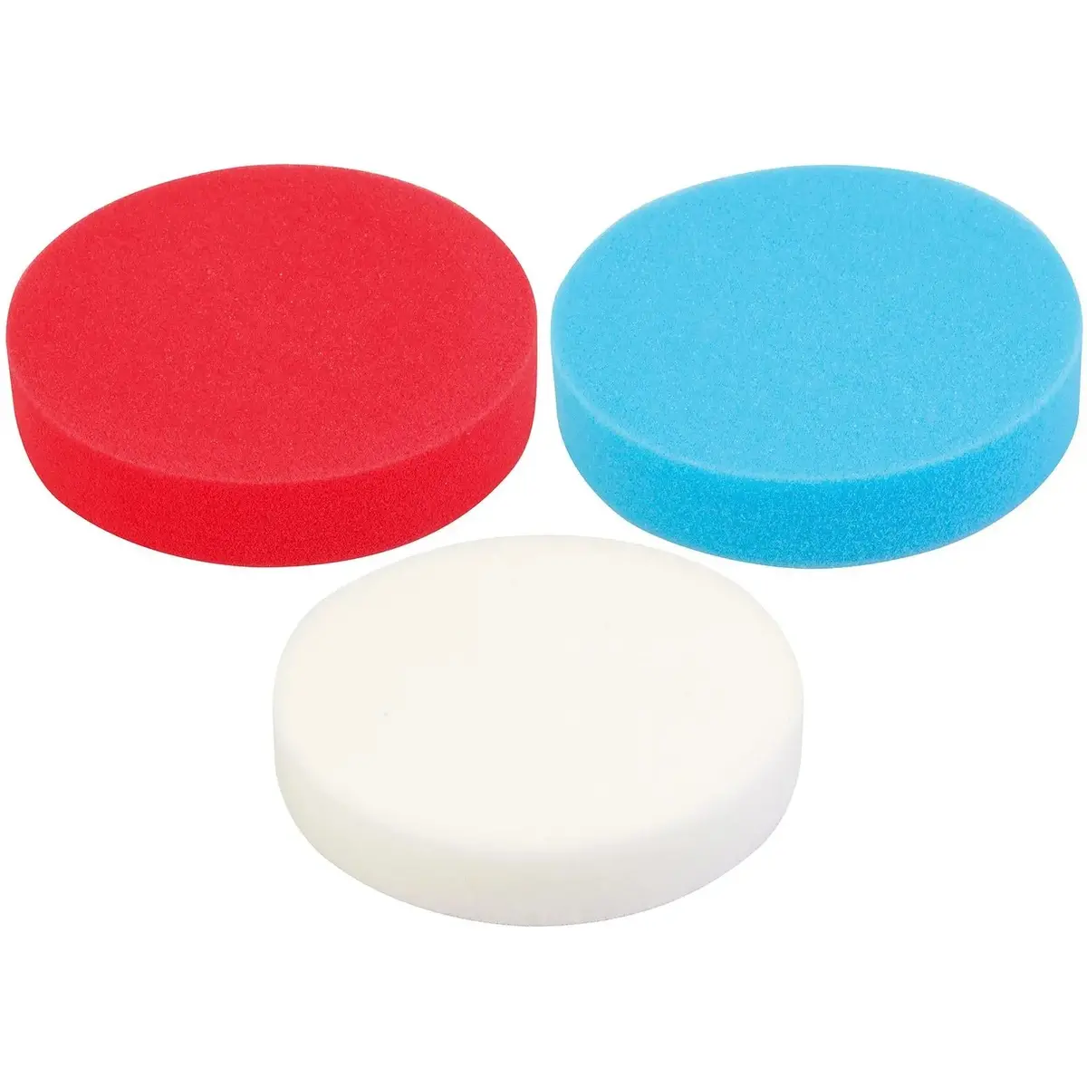Silverline 150Mm Hook & Loop Foam Polishing Heads Red, Blue Or White 1