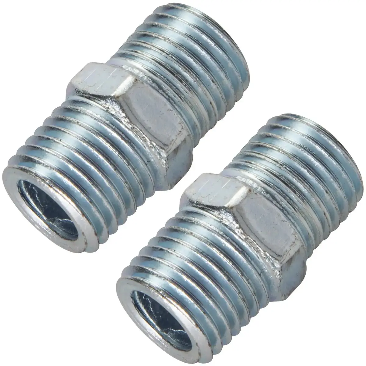 Silverline 2 Piece 1/4" Bspt Equal Union Connector Air Line Hose Male 40Mm 1