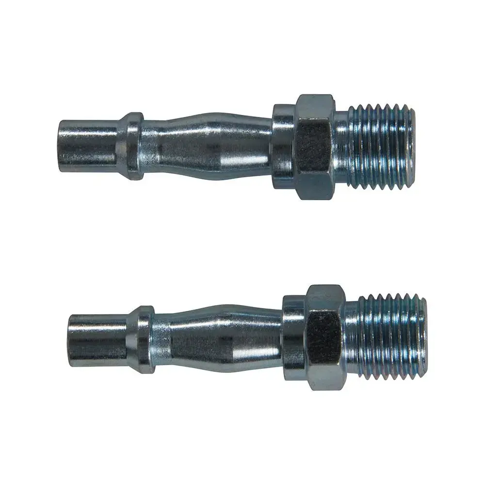 Silverline 2 Piece Male Bayonet Coupler 1/4" Bsp Connector Hose Air Line 1