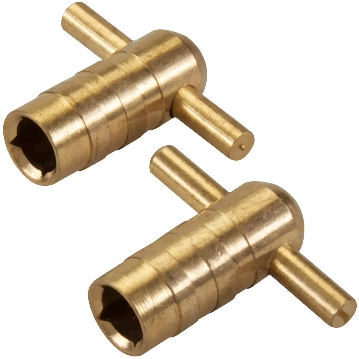 Silverline 2 Piece Radiator Bleed Key Solid Brass Plumbing Heating 1