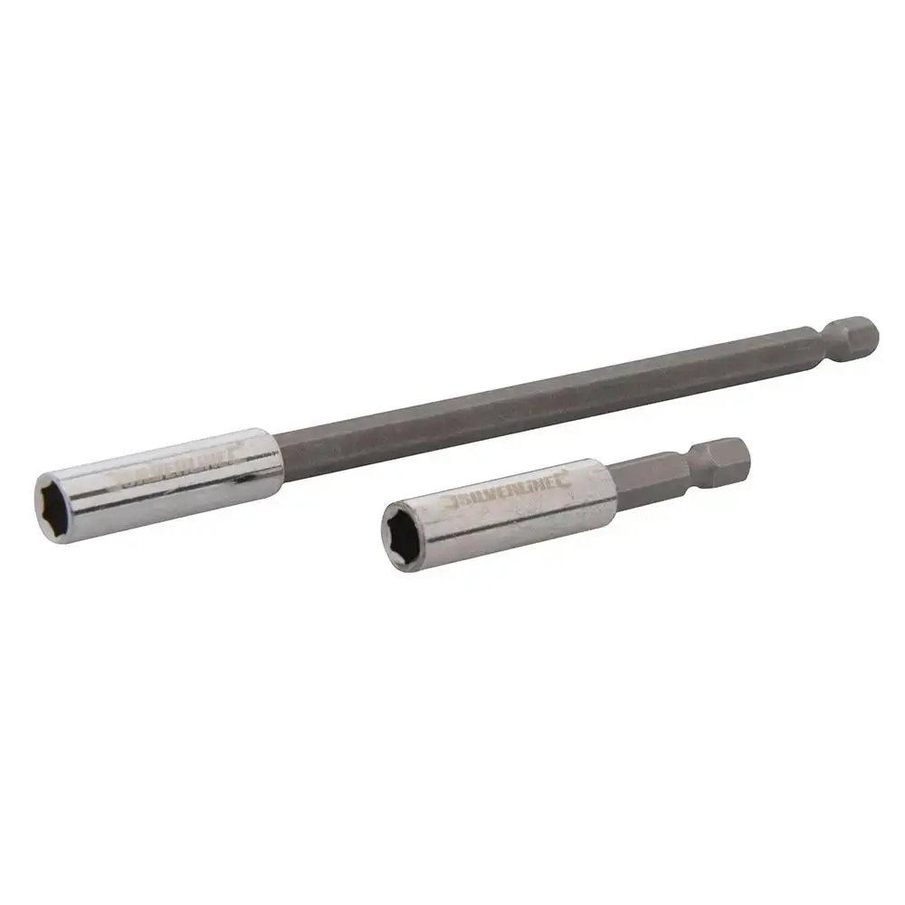 Silverline 2 Piece Screwdriver Bit Holder Set 60 & 150Mm Quick Change 1