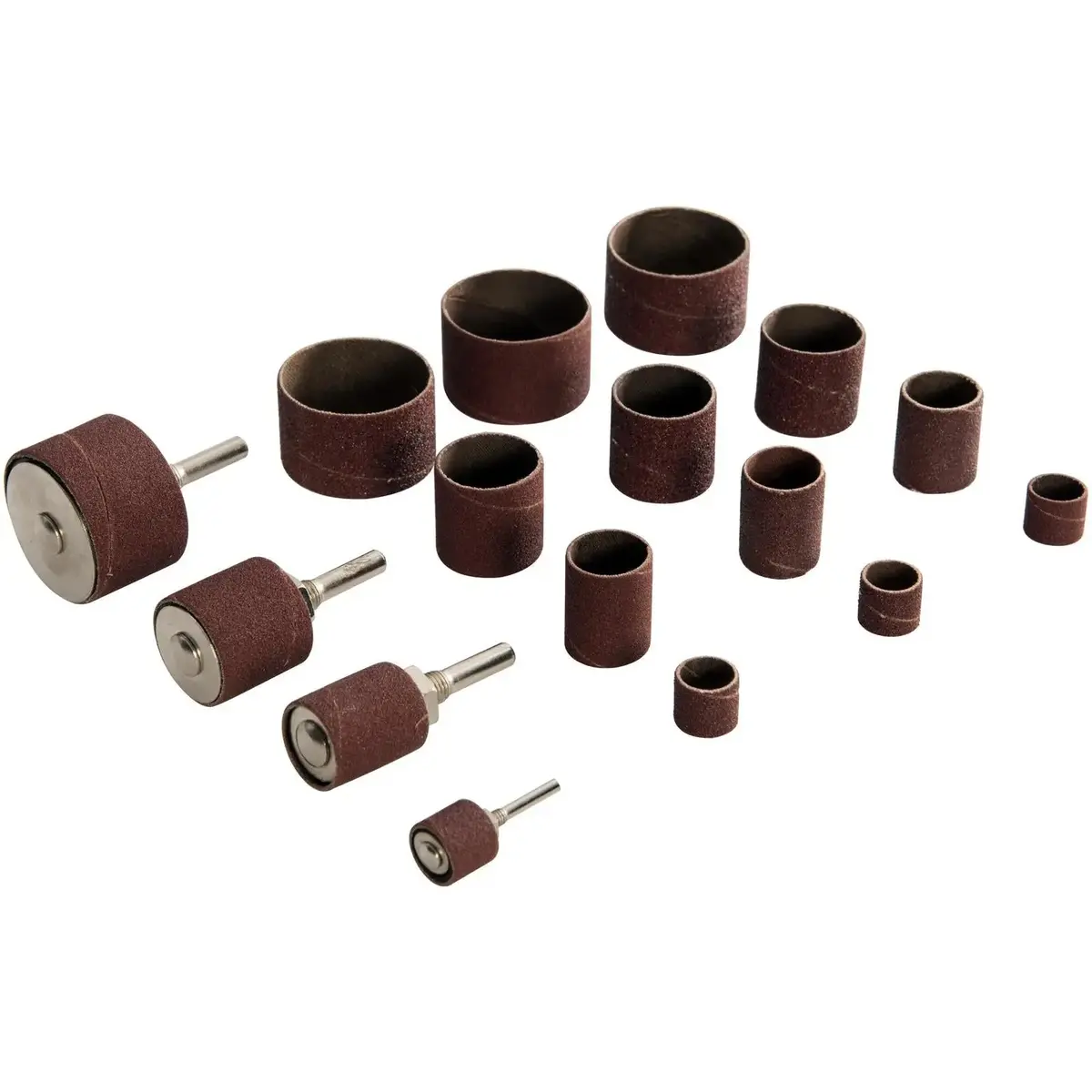 Silverline 20 Piece Drum Sanding Kit Sander Sleeves Sheets Rubber Bands Power Drill 1