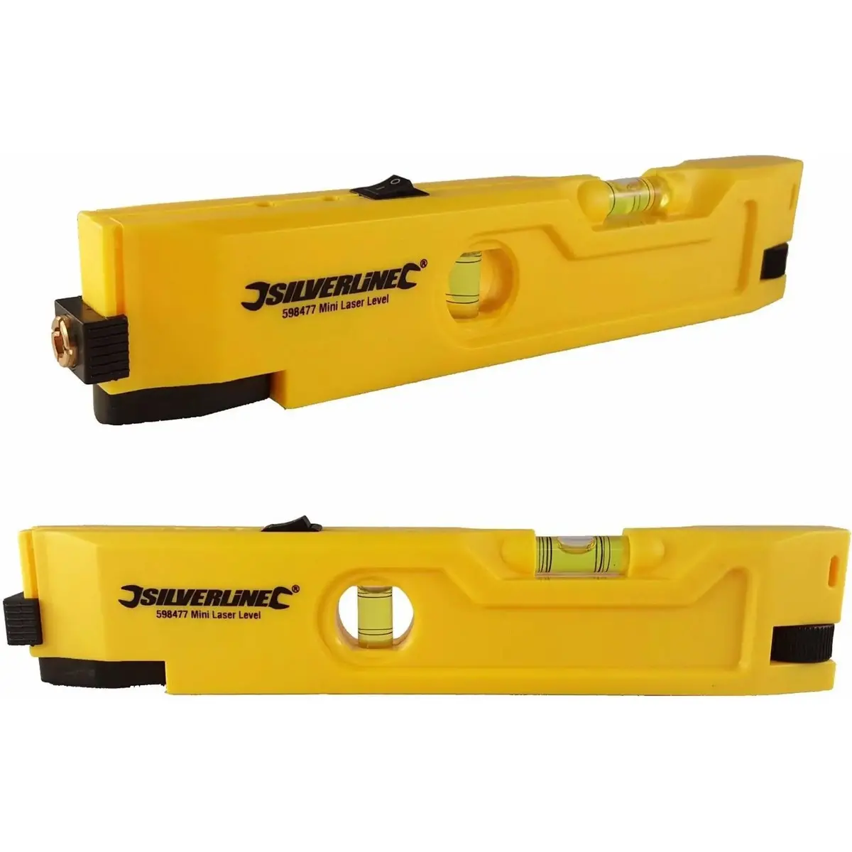 Silverline 210Mm Mini Laser Level 30M Line Dot 2 Vial Spirit Measuring 1