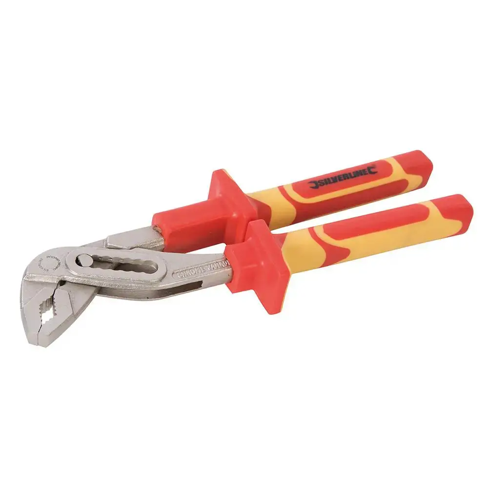 Silverline 240Mm Vde Expert Water Pump Pliers Electrican Wrench Plumbing Slip Joint 1