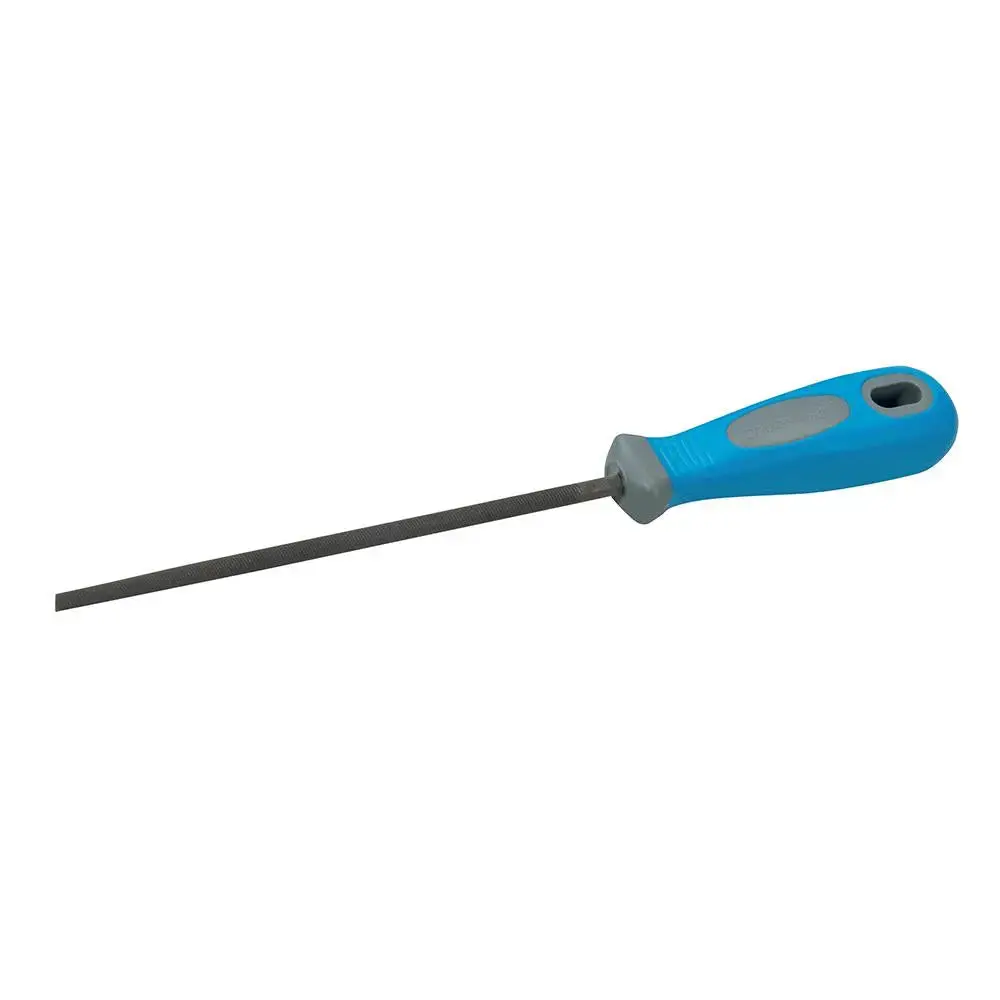 Silverline 250Mm Soft Grip Round File 2Nd Second Cut 36Tpi Engineers Rasp Metal 1