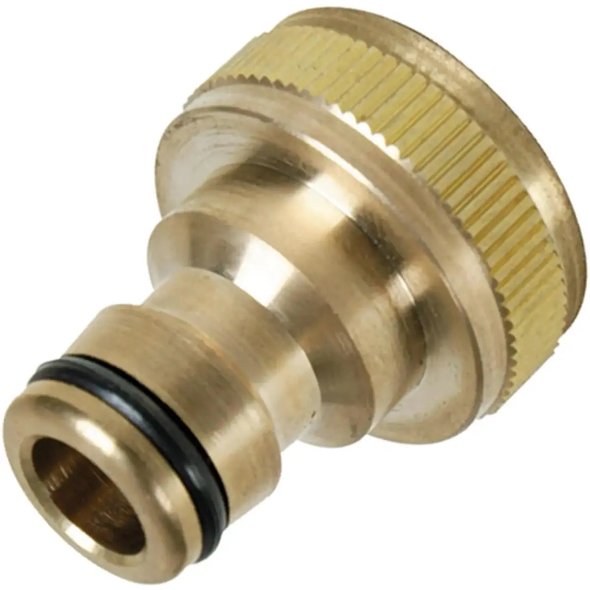 Silverline 3/4" Bsp Brass Tap Connector Universal Garden Water Hose 1