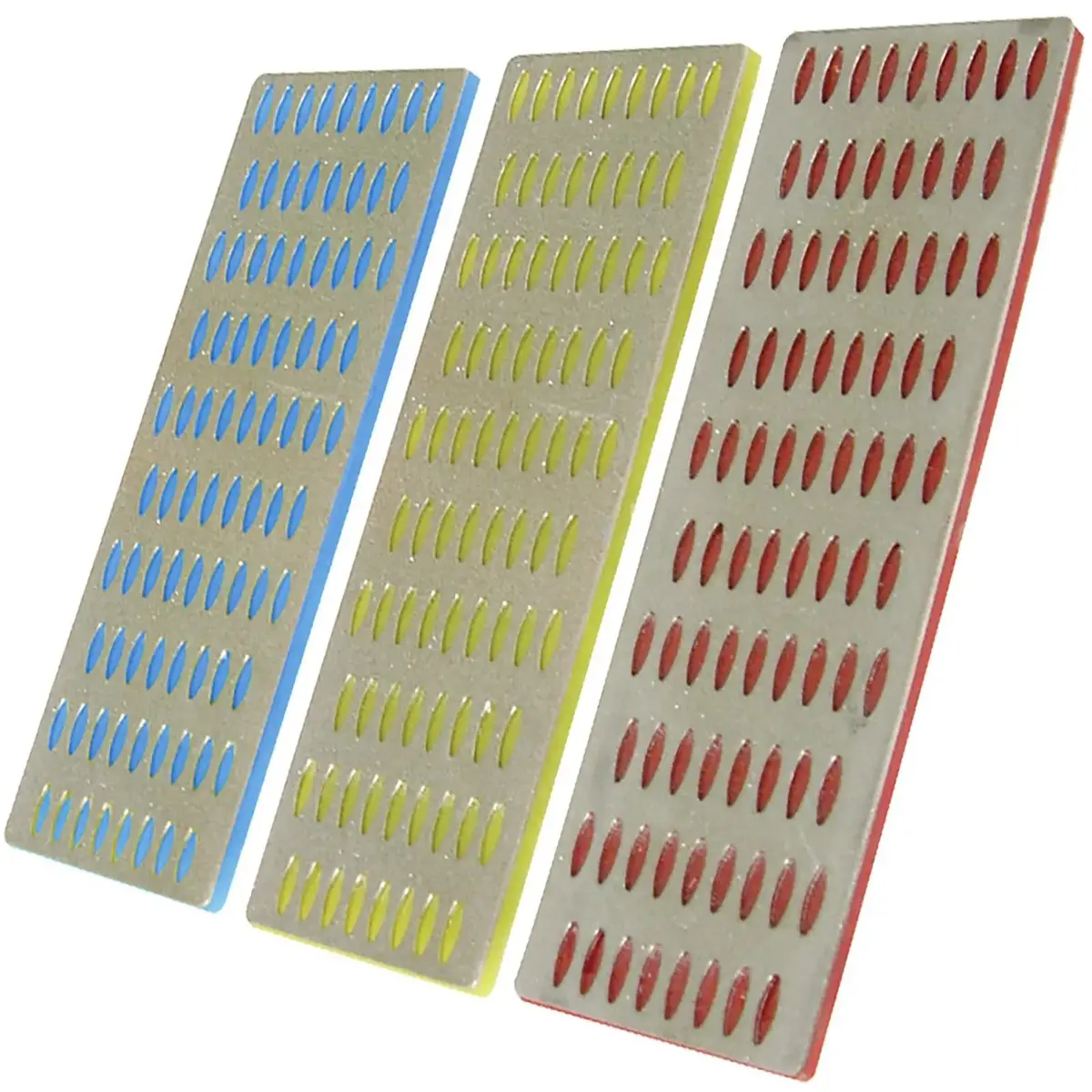 Silverline 3 Piece Diamond File Card Set 50 X 150Mm Coarse Medium Fine Sharpener 1