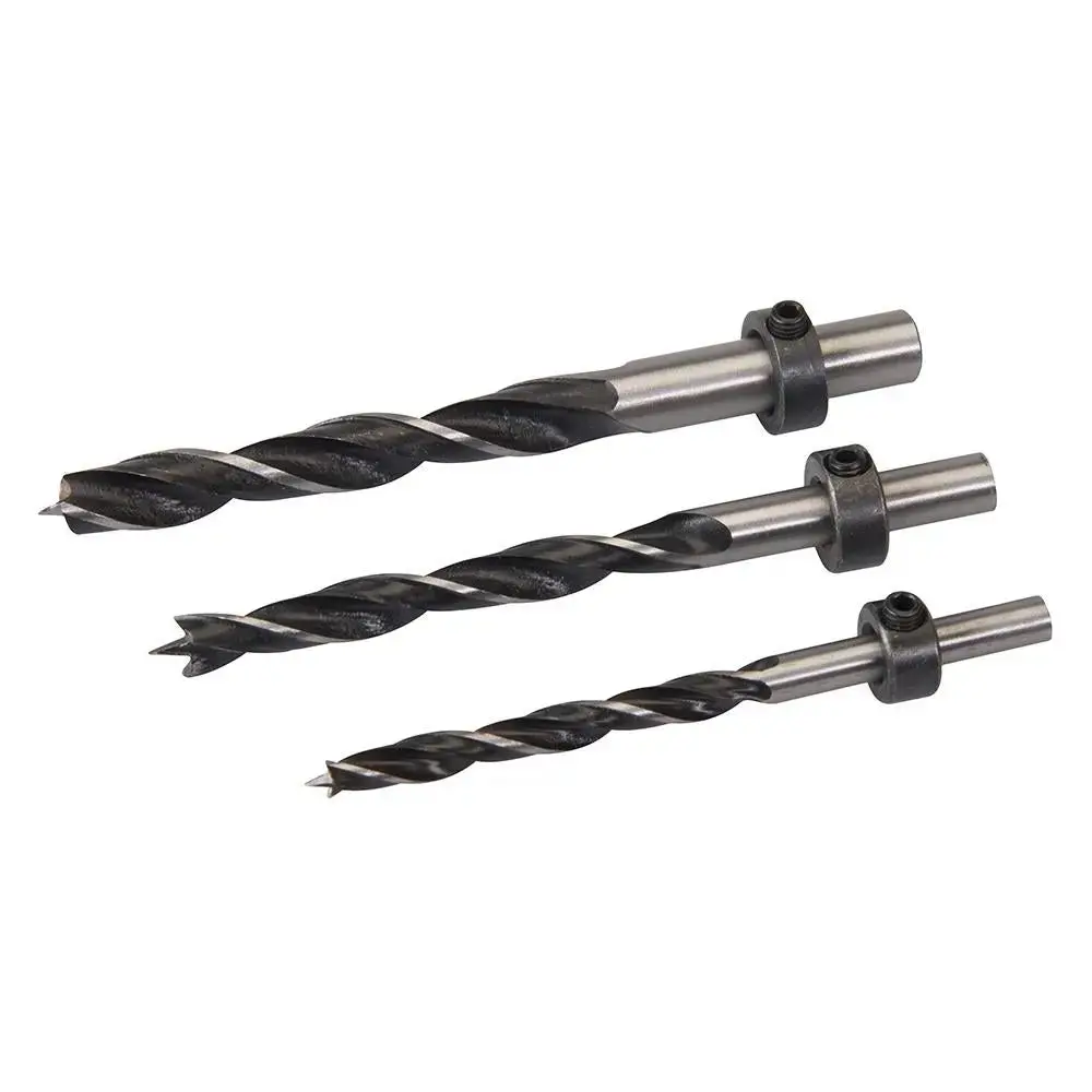 Silverline 3 Piece Dowel Drill Set 6, 8 & 10Mm Wood Timber Joinery Lip Spur 1