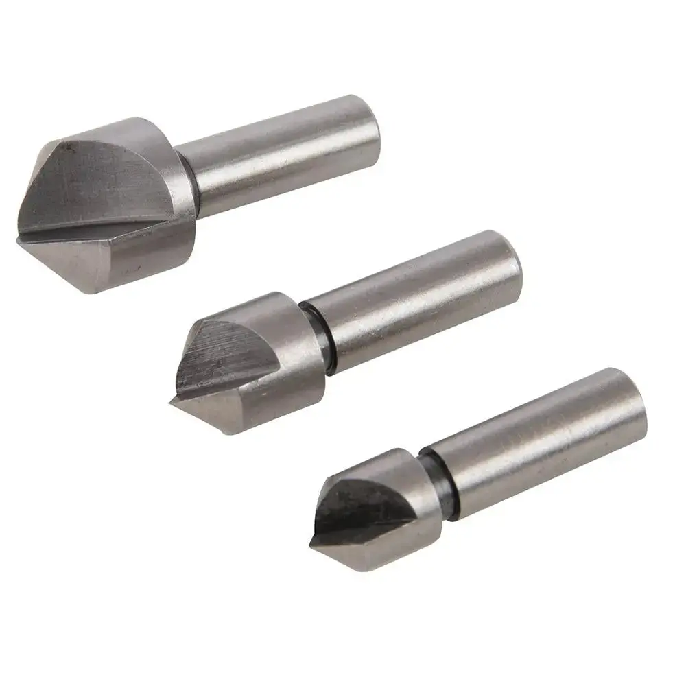 Silverline 3 Piece Hss Countersink Set 10, 12 & 16Mm Drill Bit Metal 1