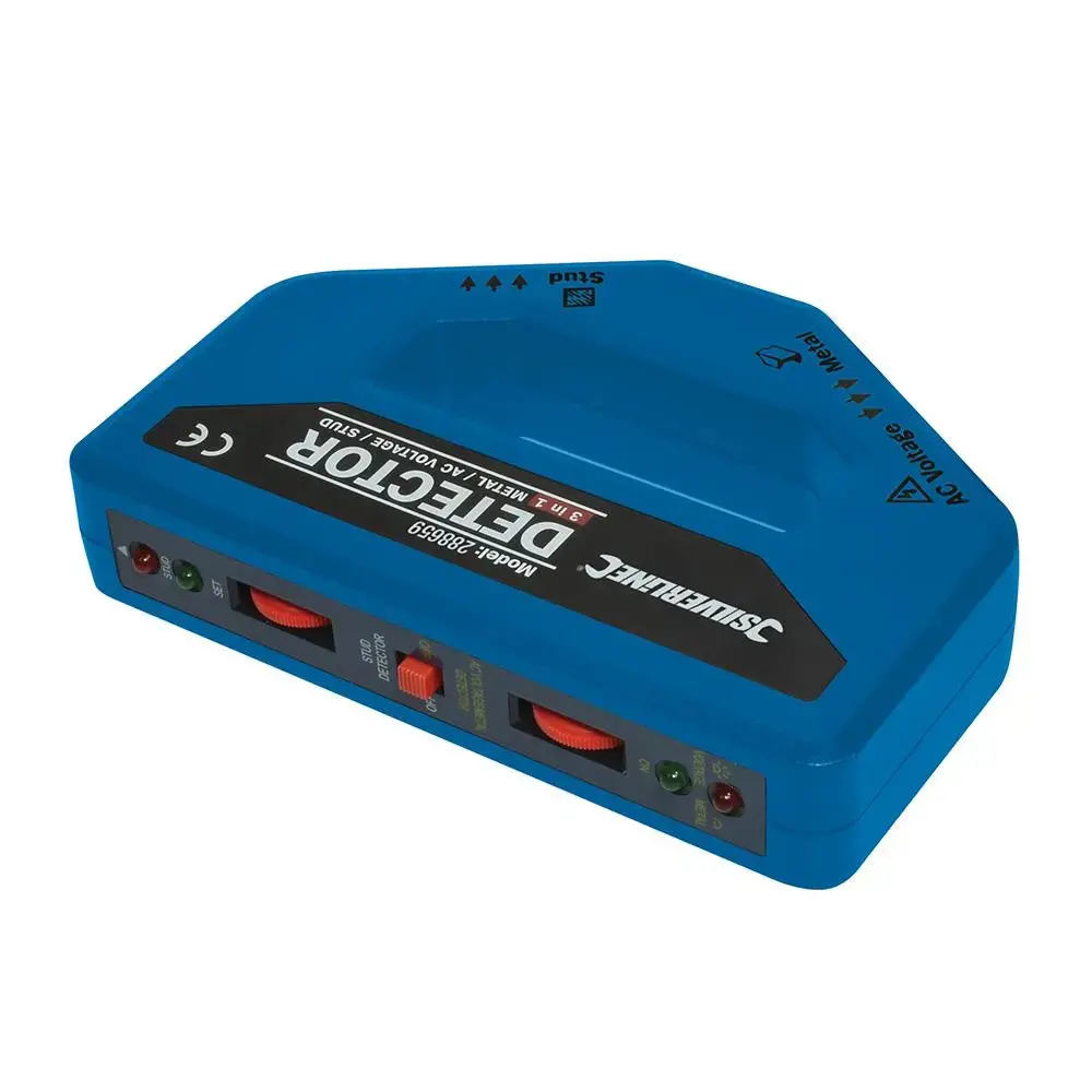 Silverline 3-In-1 Detector 1 X 9V (Pp3) 288659 1