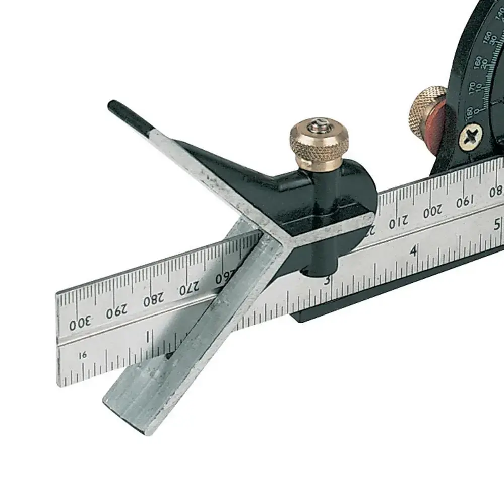 Silverline 300Mm Combination Square Set Spirit Level Metric Imperial Scriber 1
