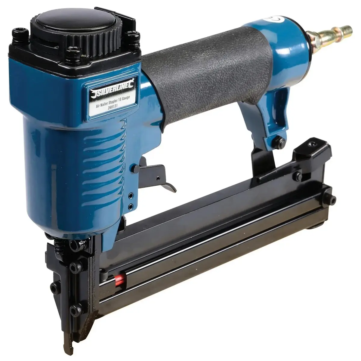 Silverline 32Mm Air Nailer Stapler 18 Gauge 10-32Mm Staple Nail Gun Power Tool 1