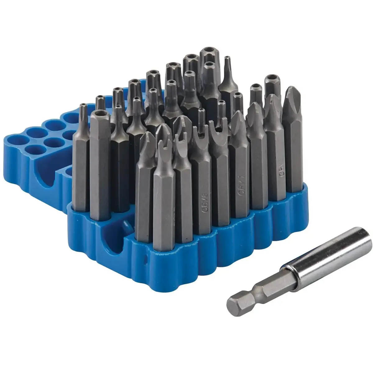 Silverline 33 Piece 50Mm Security Bit Set Screwdriver Drill Magnetic Trx Hex 1