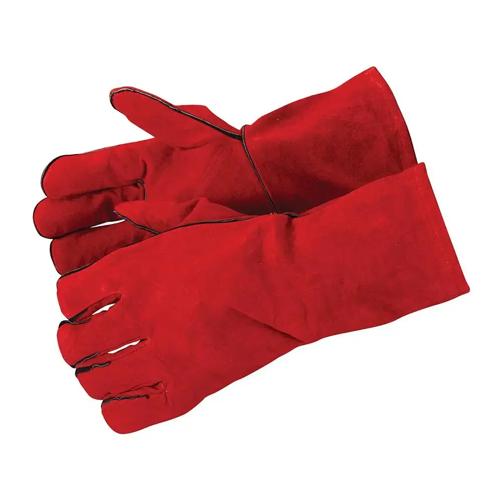 Silverline 330Mm Welders Gauntlets Safety Ppe Heat Resistant Oven 1