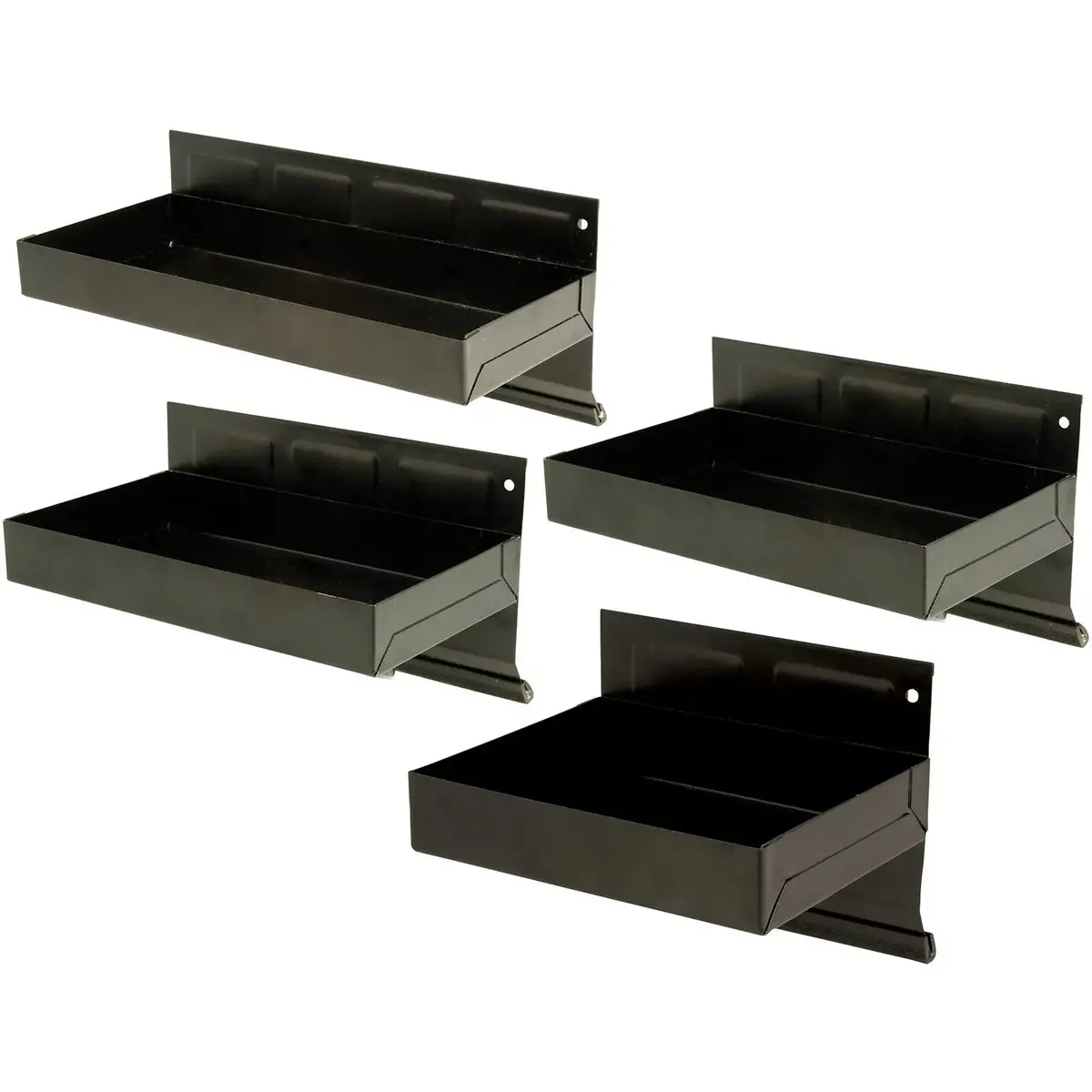 Silverline 4 Piece Magnetic Tool Tray Set 150-310Mm Storage Garage Workshop Tidy 1