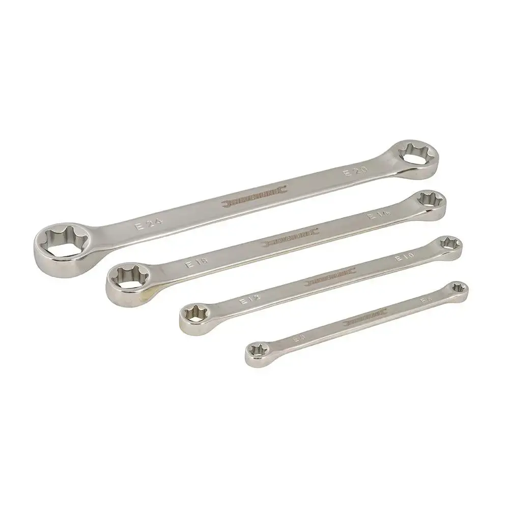 Silverline 4 Piece Trx Spanner Set E6-E24 High Torque Mechanic 1
