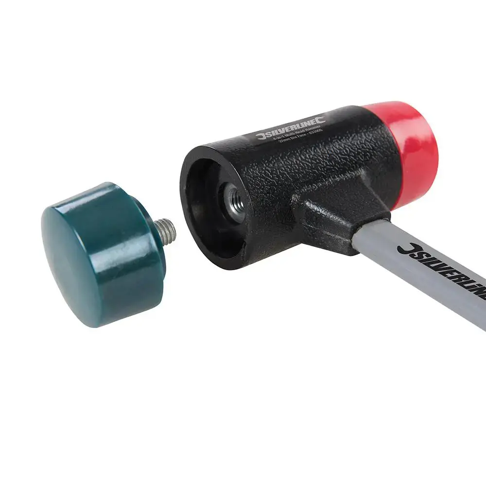 Silverline 4-In-1 Multi-Head Hammer 37Mm Dia Face 633905 1