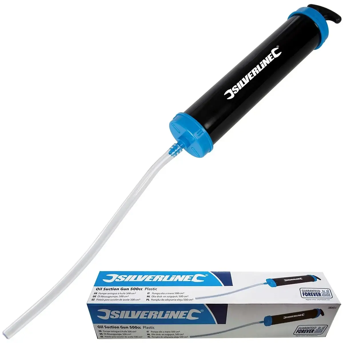 Silverline 500Cc Oil Suction Gun Liquid Fluid Remover Transfer Garage Auto 1