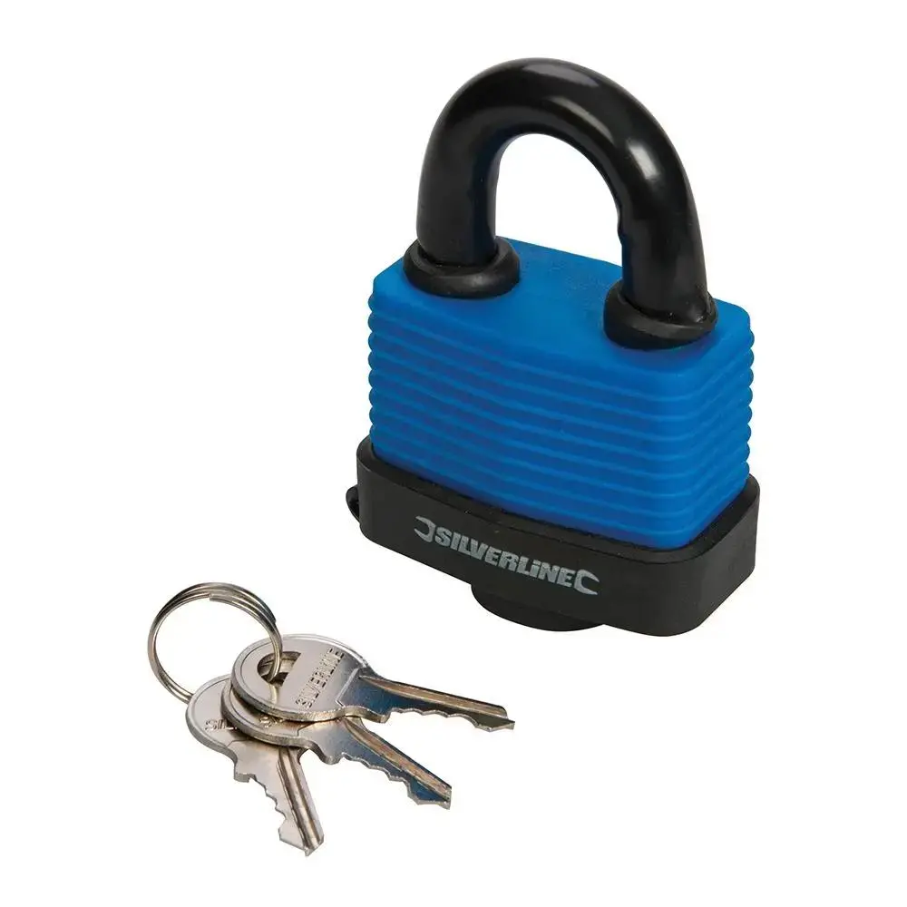 Silverline 60Mm Weather Resistant Iron Padlock 1