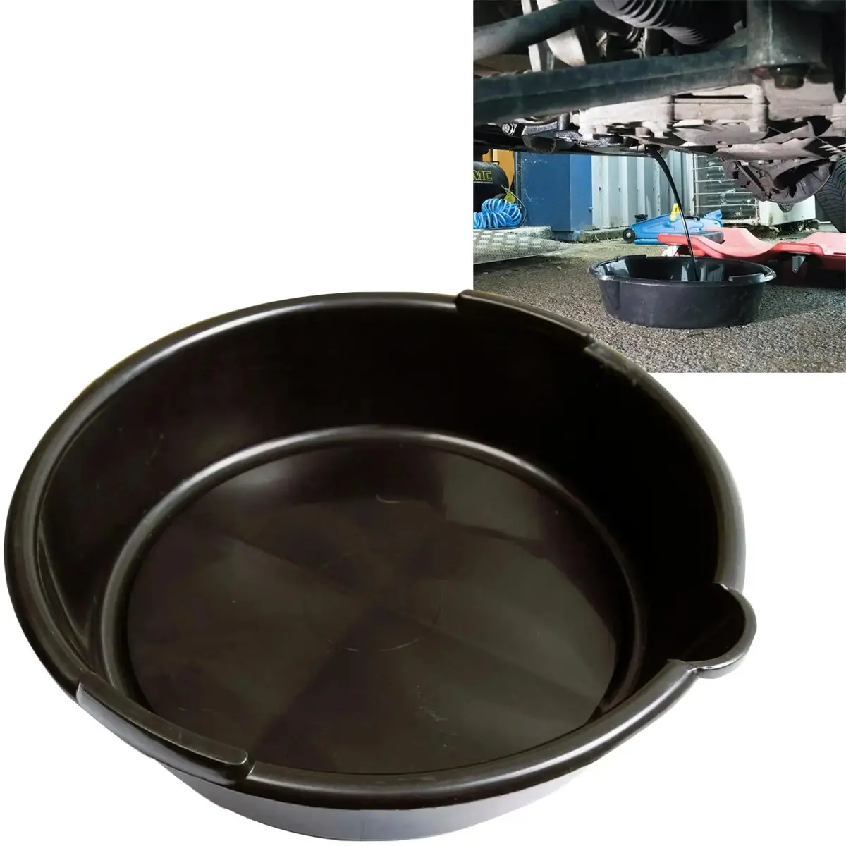 Silverline 6 Litre Oil Drain Pan Car Service Equipment Transfer 1