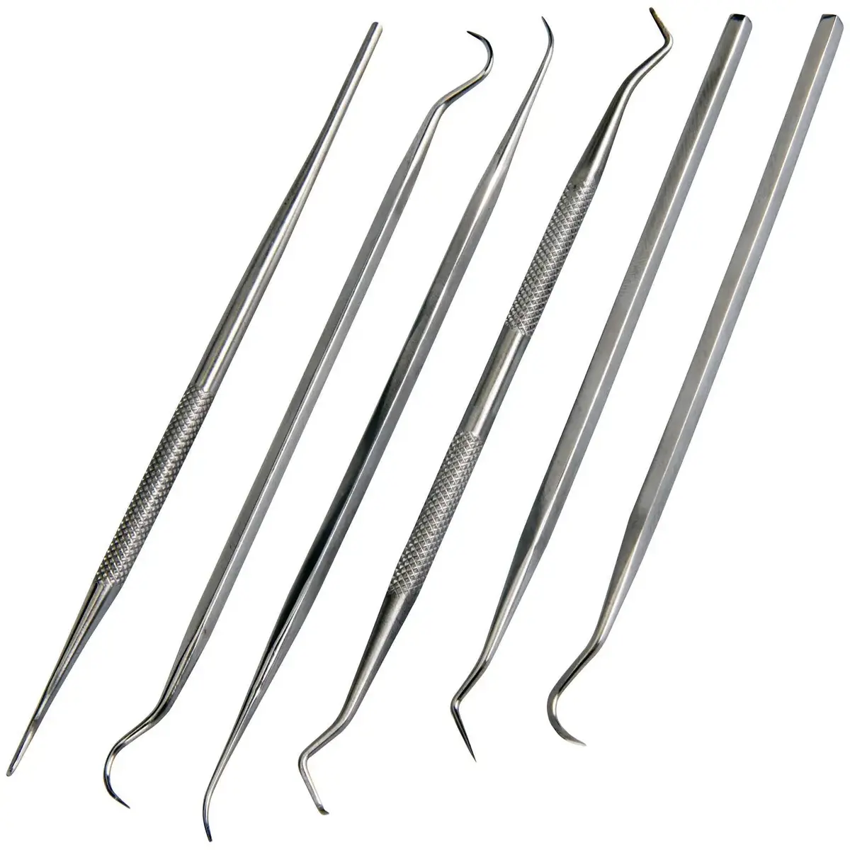 Silverline 6 Piece Pick/Probe Hook Set Dental Wax Carving Cake Decorating Craft 1