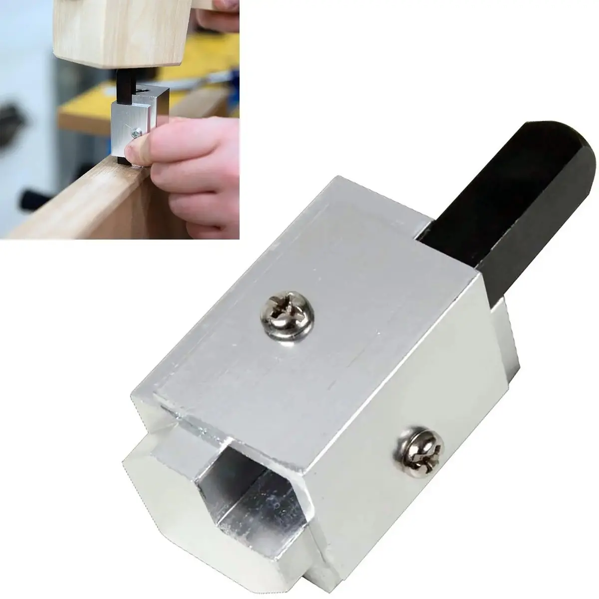 Silverline 70Mm Corner Chisel Hinge Recesses Tungsten Steel Jig Rounded 1