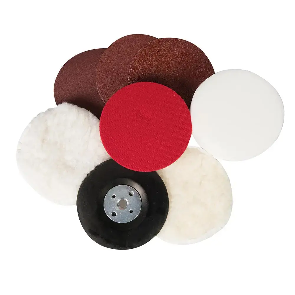 Silverline 8 Piece Sanding & Polishing Kit 115Mm 1