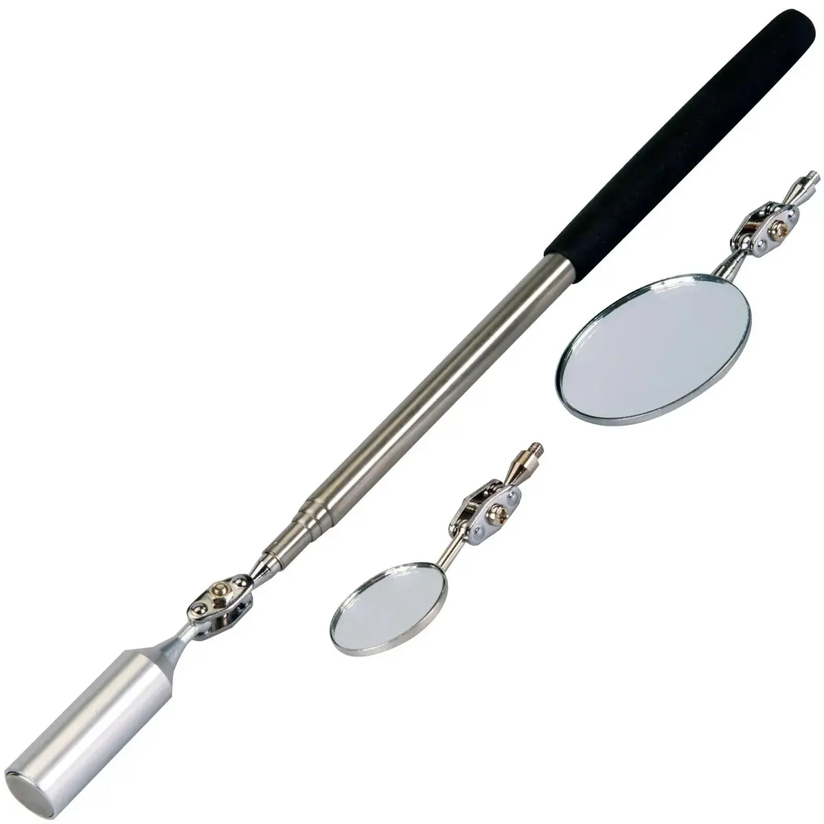 Silverline 800Mm 3 In 1 Pick Up Tool Inspectiontelescopic Mirror 1