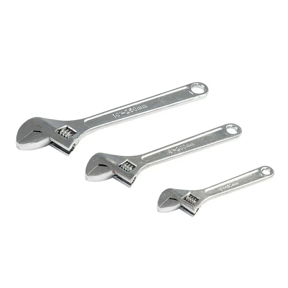 Silverline Adjustable Wrench Set 3Pce 150, 200 & 250Mm Wr03 1