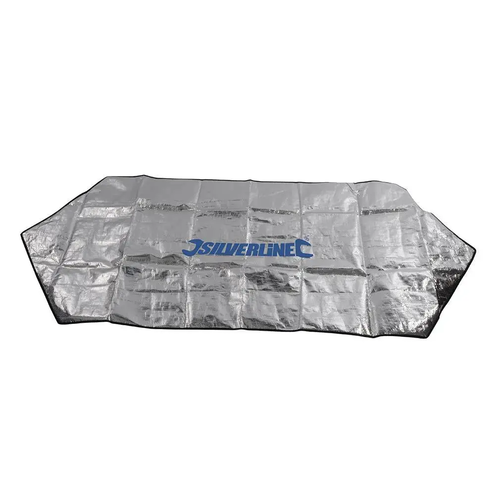 Silverline Aluminium Foil Windscreen Cover 1700 X 700Mm Snow Frost Sun Shade Car 1