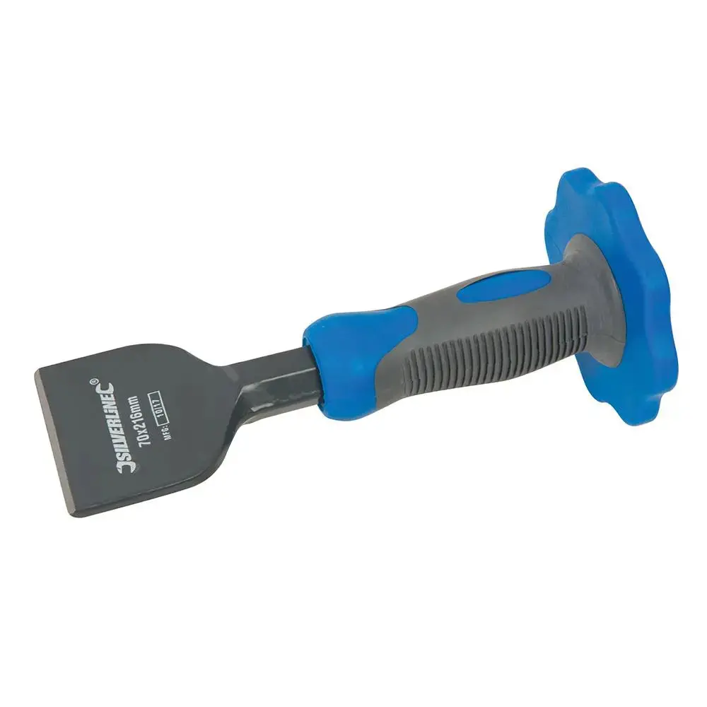 Silverline Bolster Chisel With Guard 70 X 216Mm 781710 1