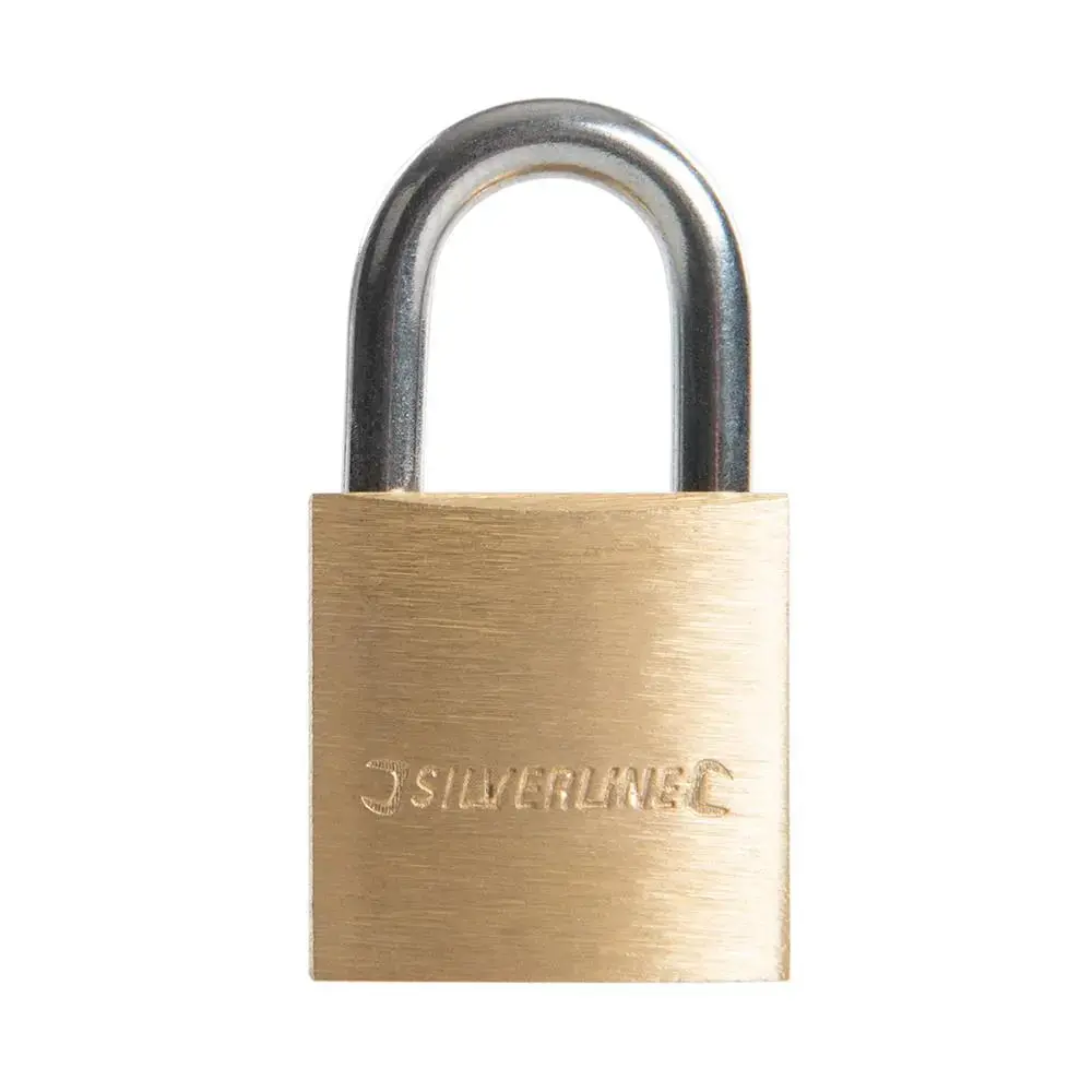 Silverline Brass Padlock 20Mm Mss01 1