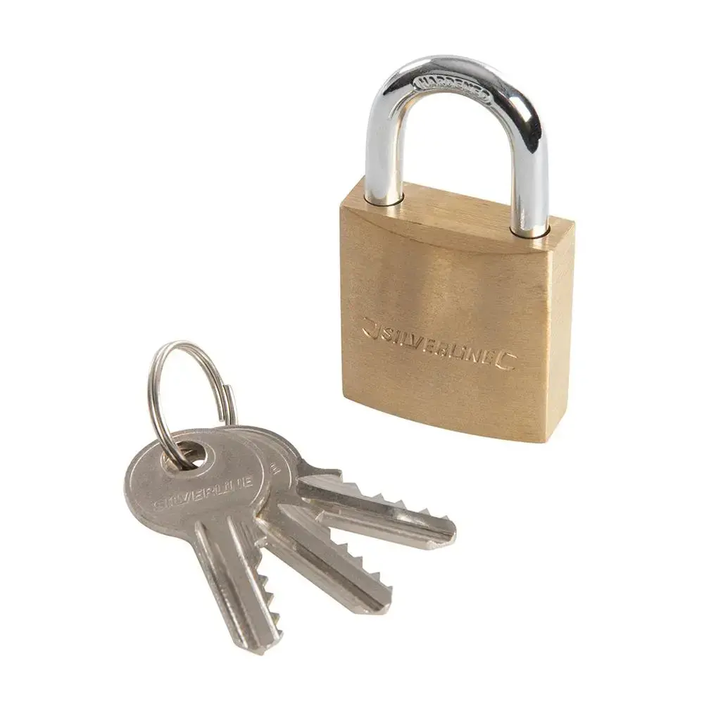 Silverline Brass Padlock 30Mm Mss02 1