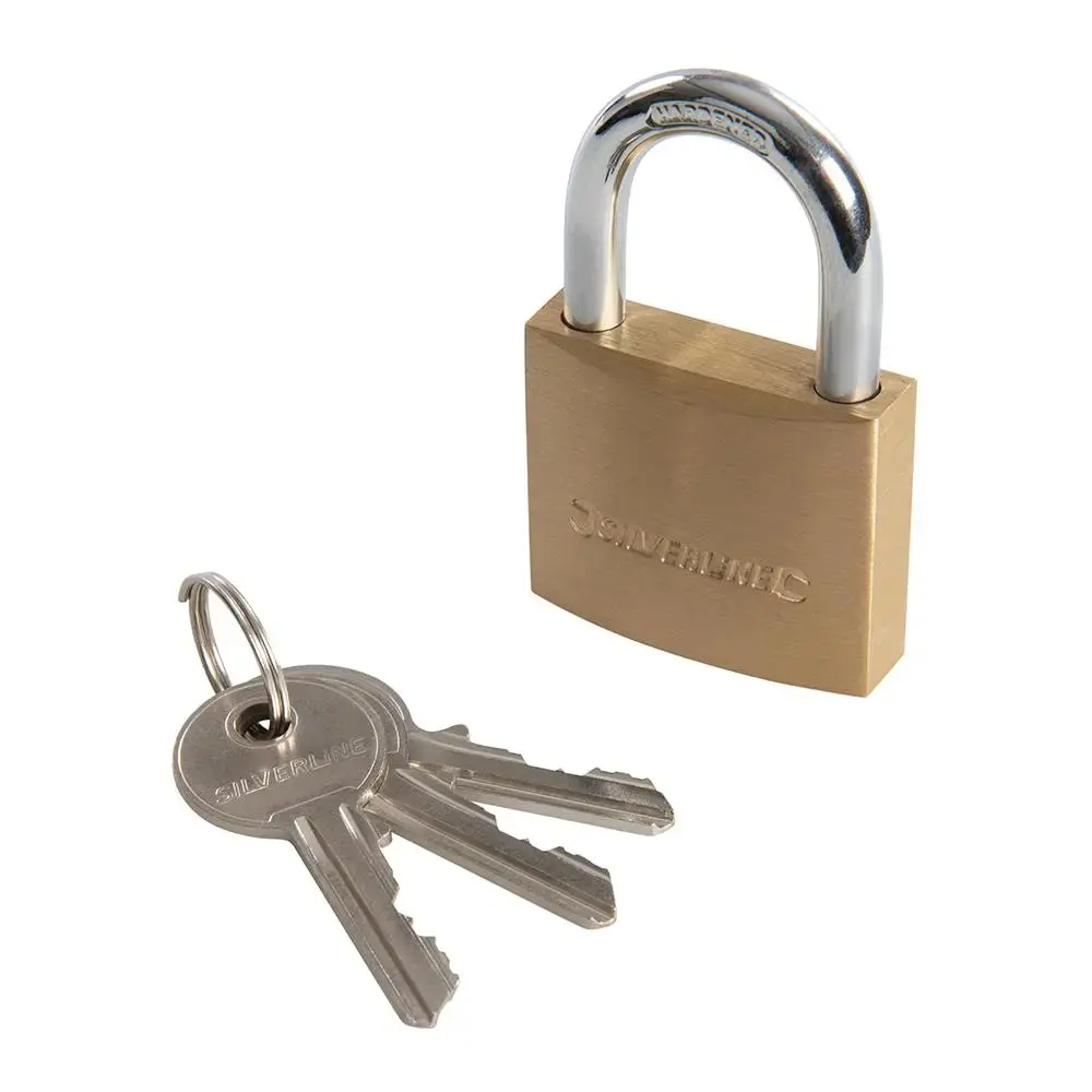 Silverline Brass Padlock 40Mm Mss03 1